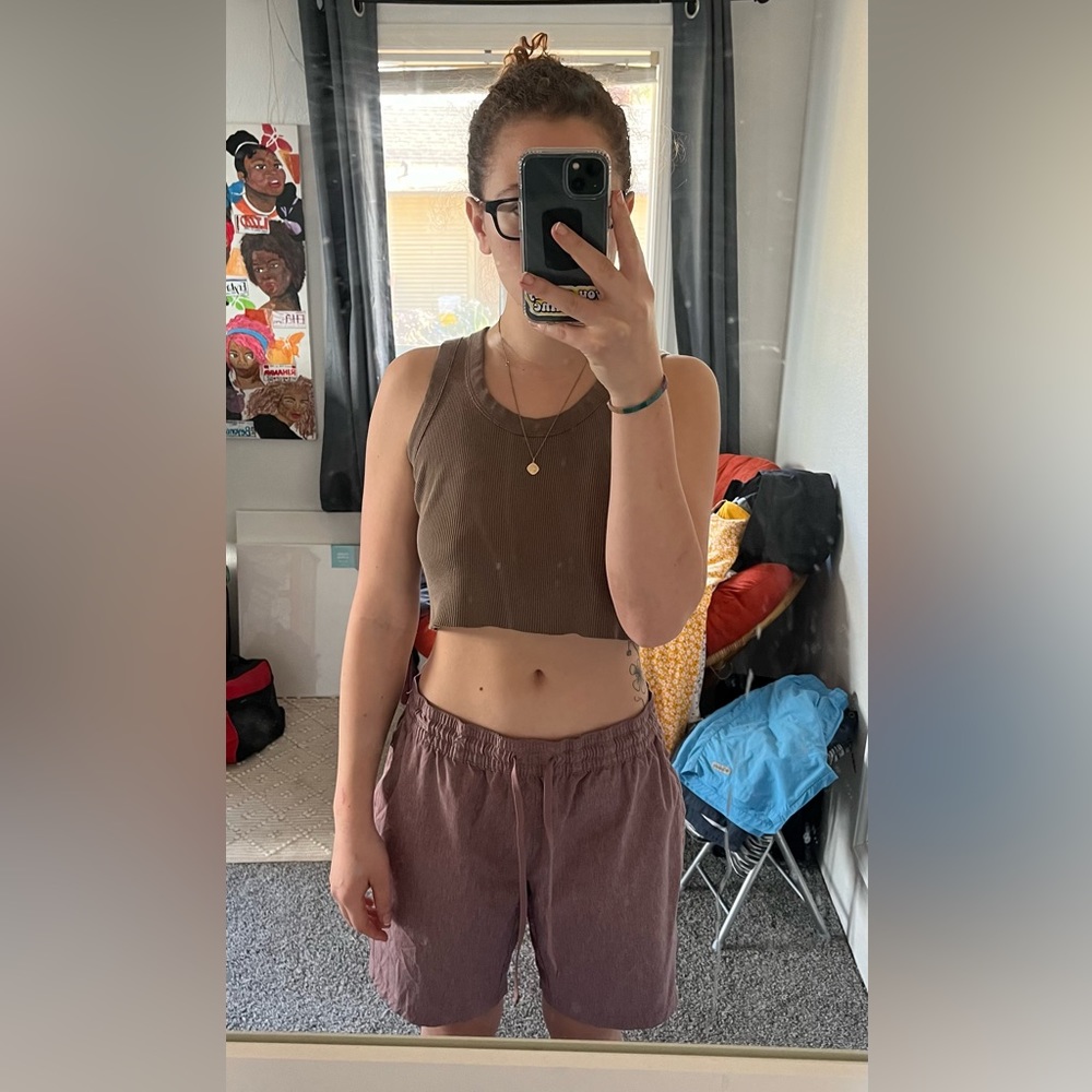 George red cotton mens shorts